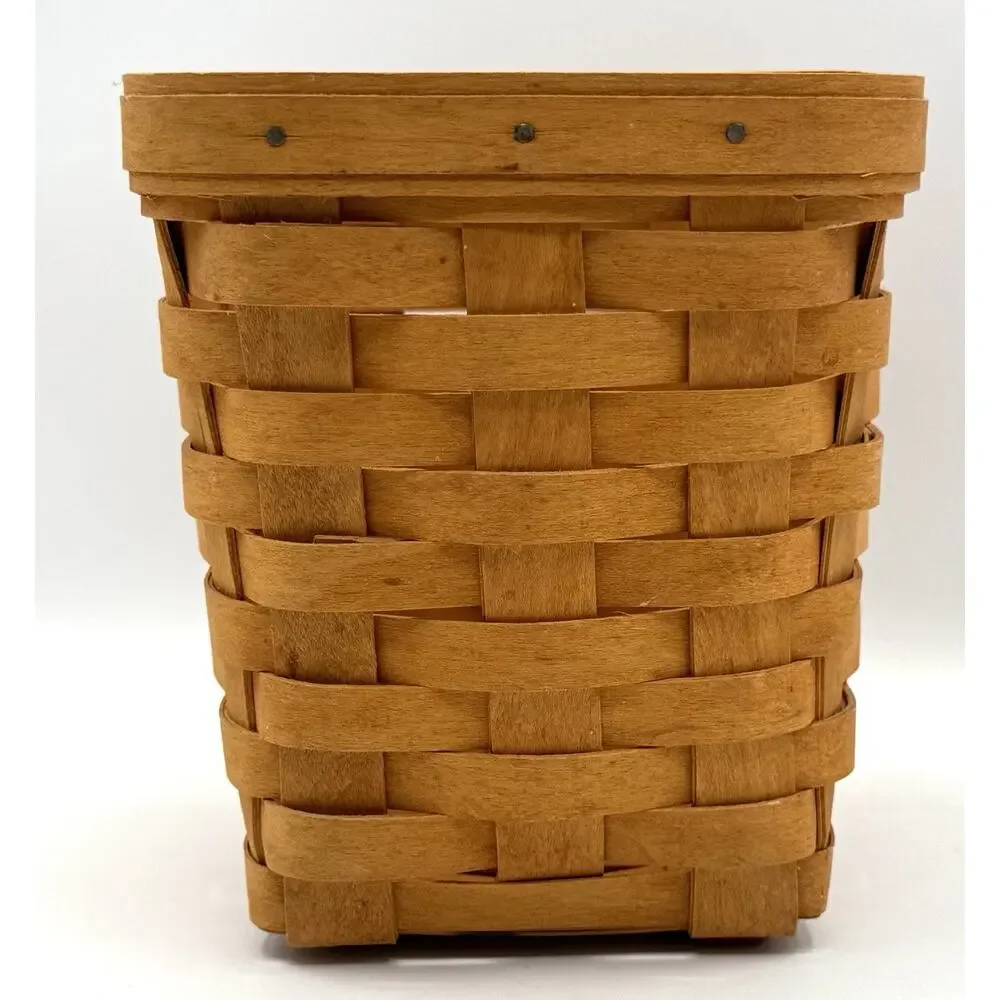 Vintage Longaberger Basket 1997 Small Square Spoon Holder 6” x 5.5